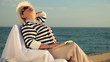 Senior Woman Travel Beach Vacation