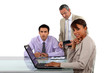 Photo: Three business people in meeting Three business people in meeting