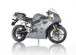 Motorcycle on white background