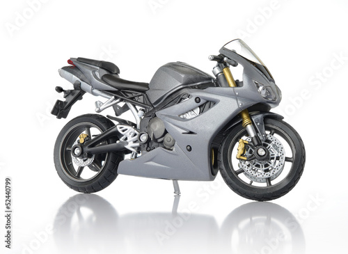 Photo: Motorcycle on white background Motorcycle on white background