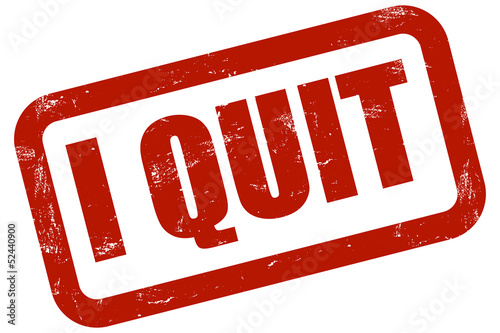 Illustration: Grunge Stempel rot I QUIT Grunge Stempel rot I QUIT