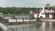 small pleasure boat sailing