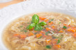 vegetables noodle soup