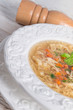 vegetables noodle soup
