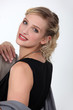 Elegant blond woman