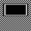 Illustration of grunge checker board, abstract background.