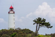 Foto: Der Leuchtturm Dornbusch auf der Insel Hiddensee. Der Leuchtturm Dornbusch auf der Insel Hiddensee.