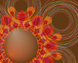 Abstract background with flower