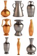 3d render of antique vases