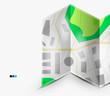 City map page with copyspace