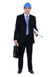 Architect with briefcase
