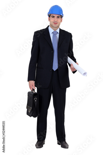 Photo: Architect with briefcase Architect with briefcase