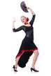 Dancer dancing dances isolated on white