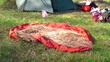 tourist camp with tent