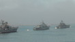 Russian naval forces parade