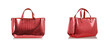 Elegant woman bag isolated on white