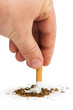 Crumpled cigarette