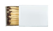 White isolated matches and matchsticks