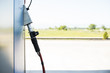 Device for charging gas car on station