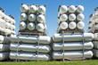 White industrial butan bottles