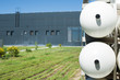 White industrial butan bottles