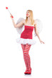 Woman with bow in valentine concept