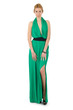 Woman in fashion dress concept on white