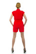 Woman in fashion dress concept on white