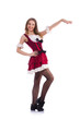 German girl in traditional festival clothing