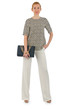 Woman in fashion concept on white