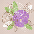 Vektor: Pansies Pansies