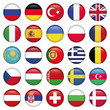 European Icons Round Flags
