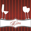 Vector: Menu, sfondo con bicchieri, illustrazione vettoriale. Menu, sfondo con bicchieri, illustrazione vettoriale.