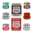 Route 66 sign set
