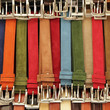 colorful suede trouser belts display