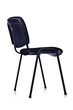Black office chair isolated on white