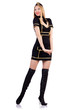 Woman airhostess isolated on the white
