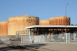 Alsace, oil tank in the port of Strasbourg