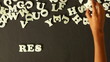 Video: A person spelling Research A person spelling Research