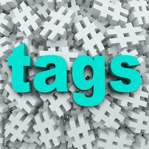 Illustration: Tags Hashtag Symbol Message Update Background Tags Hashtag Symbol Message Update Background