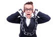 Woman with hands and handcuffs