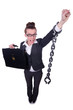 Woman with hands and handcuffs