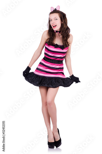 Photo: Tall woman in fashion concept Tall woman in fashion concept