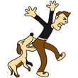 Dog Bites Man In The Ass