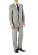 Man model with suit on white