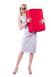 Young woman preparing for vacation
