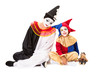 Three clowns