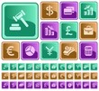 Vector: Finance button set Finance button set