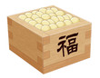 節分の豆枡