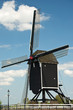 Hölzerne Windmühle